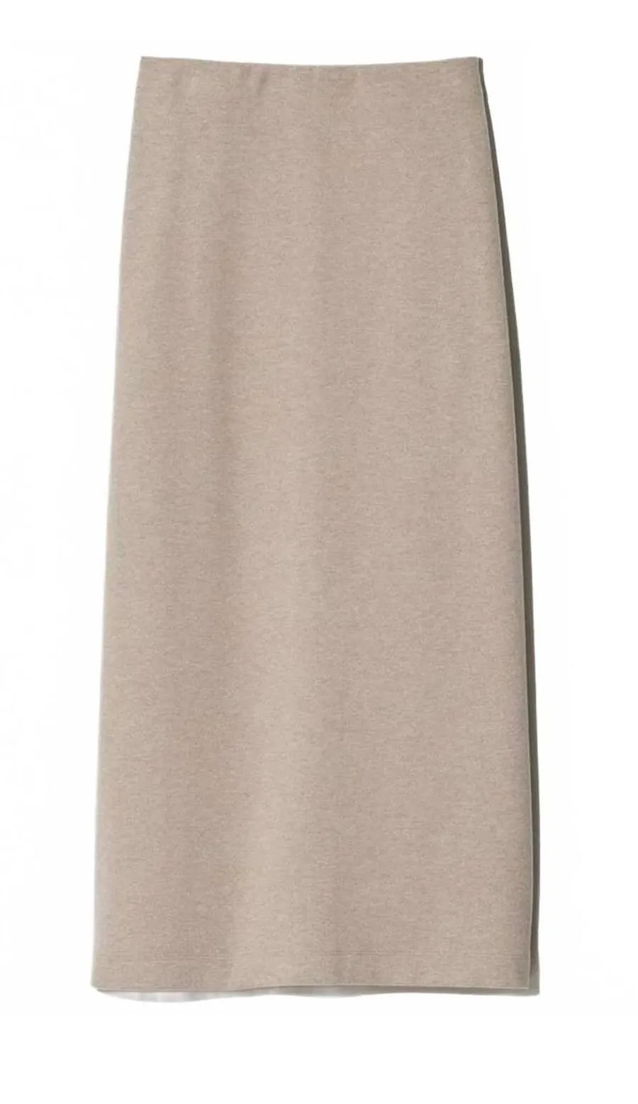 Uniqlo Brushed Jersey Narrow Skirt Midi Beige NWT Medium