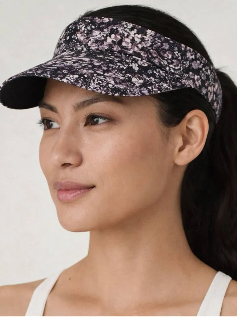 Lululemon Fast Paced Run Visor Floral Spritz Multi EUC