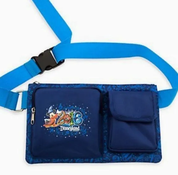 Disneyland 2016 blue Sorcerer Mickey Mouse Travel Pack