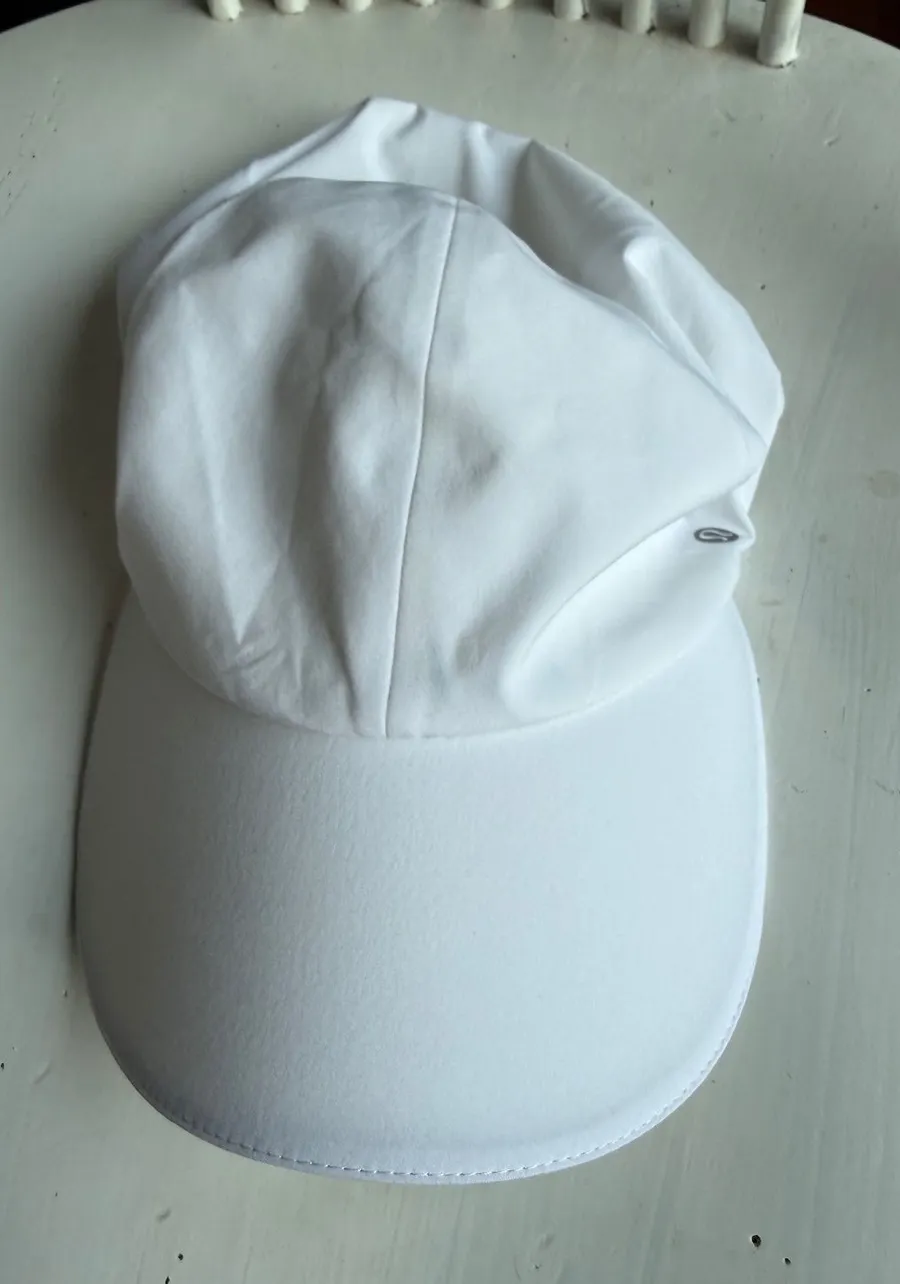 Lululemon White Adjustable Baseball Cap