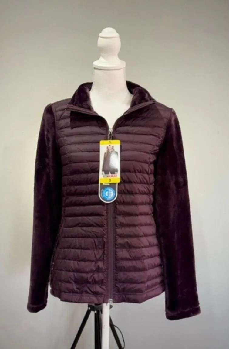 SALE! Purple 32 Degrees Full Zip Down Jacket Size S NWT