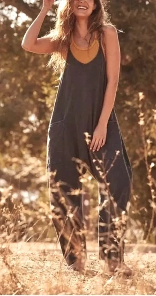 New Free People Hot Shot Onesie Jumpsuit Washed Black Size XS Romper