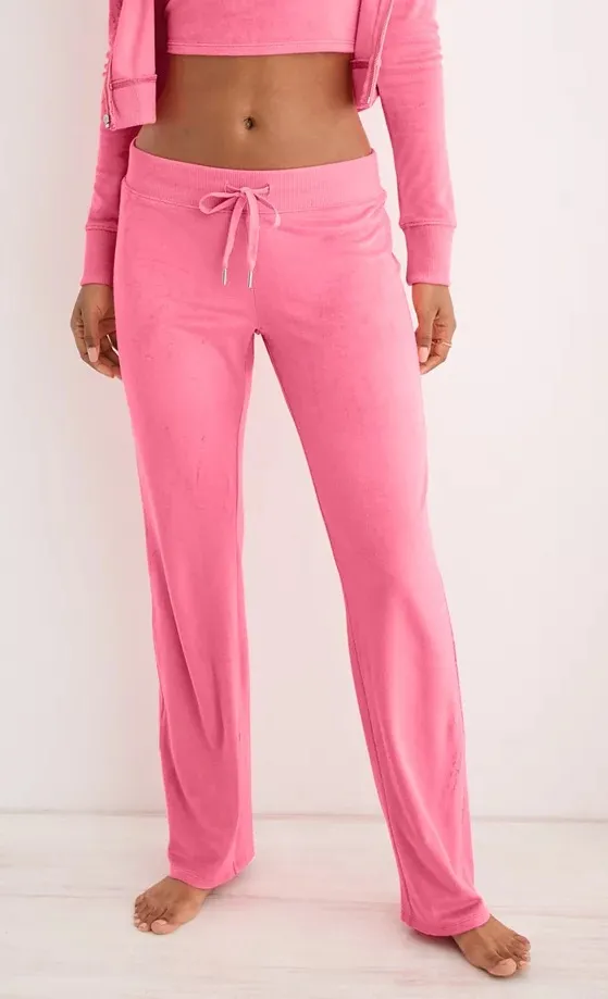 Aerie Dreamy Velour Low Rise Lounge Pants Pink Size XL Super Soft