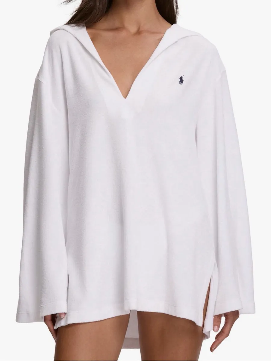 Polo Ralph Lauren Hooded Organic Cotton Terry Cover-Up