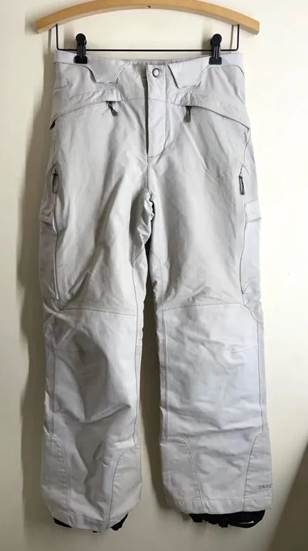 Patagonia Vintage Powderkeg Shell Ski Pants Waterproof White size 8 women’s