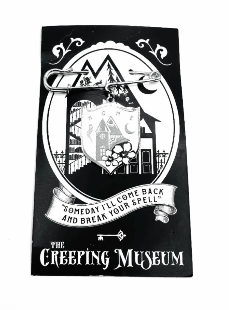 ★ “The Creeping Museum” NWT Halloween Brooche WhimsiGoth Gifts Silver/White ★ Multiple