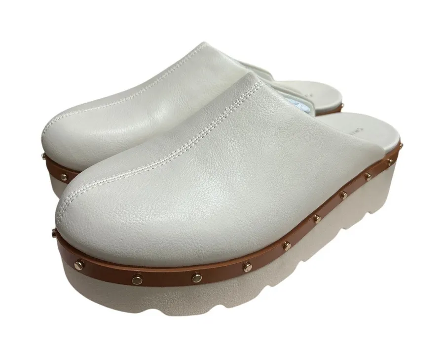 New in box Sz 8 Maggie Platform Clog Chinese Laundry leather very lightweight