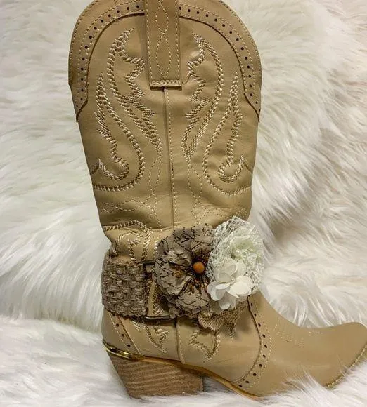 Boot Bands/Cuffs Tan