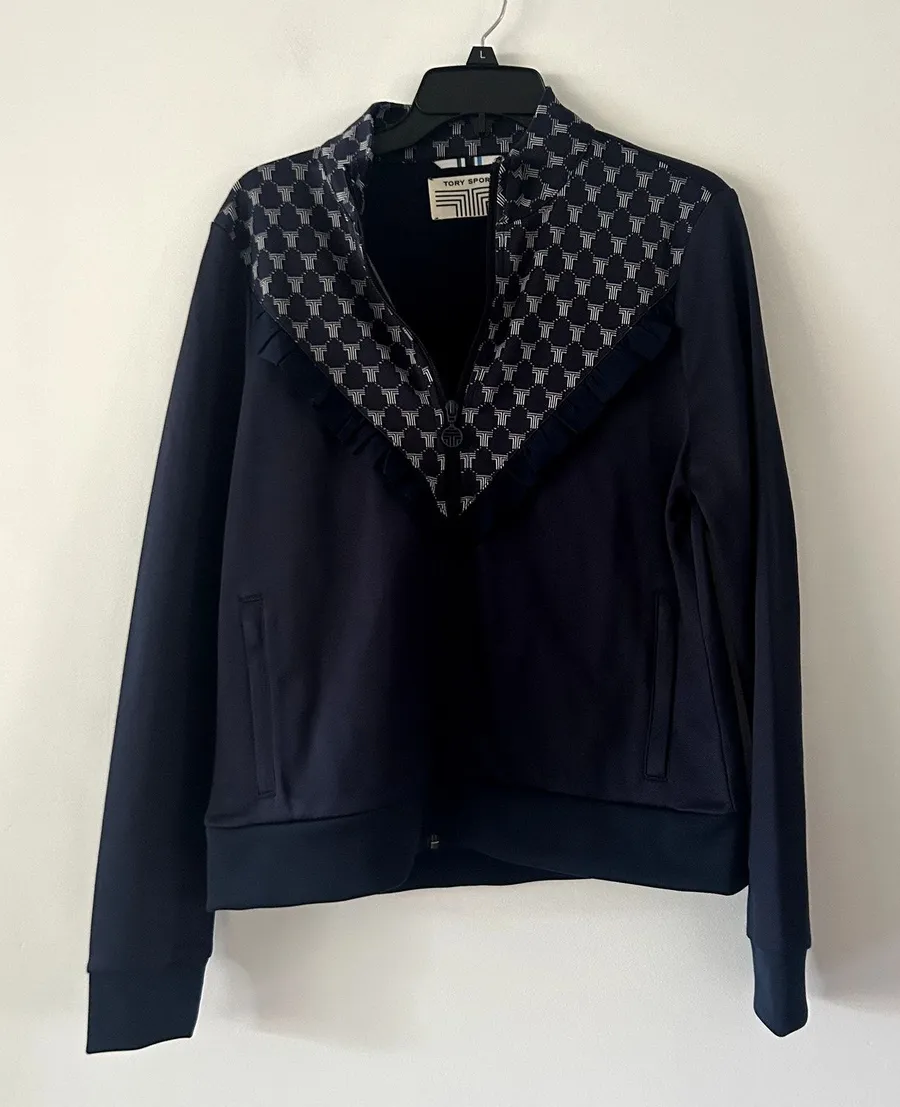 Tory Burch Sport Ruffle Track Matching Set NWT