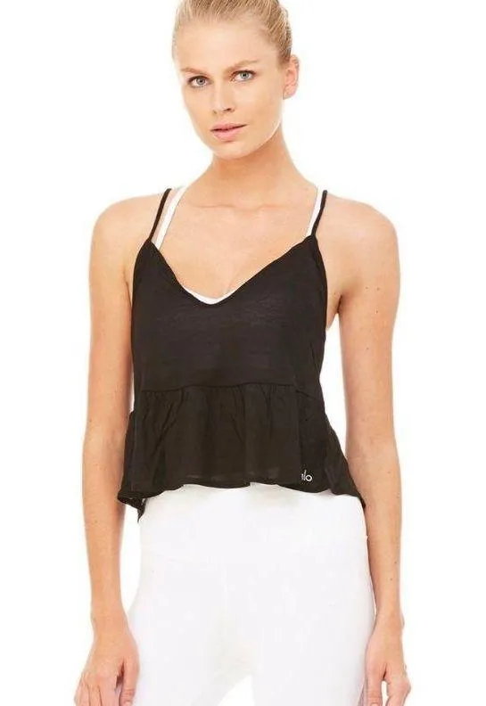 Black Flutter Tank