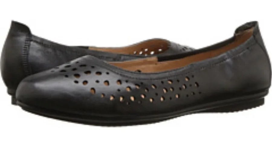 Josef Seibel Pippa Ballet Flat Womens Shoes Size EU 36 US 5.5 Die Cut Black Black