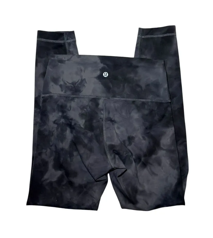 Lululemon Wunder Train Leggings In Diamond Dye Graphite Grey 25"