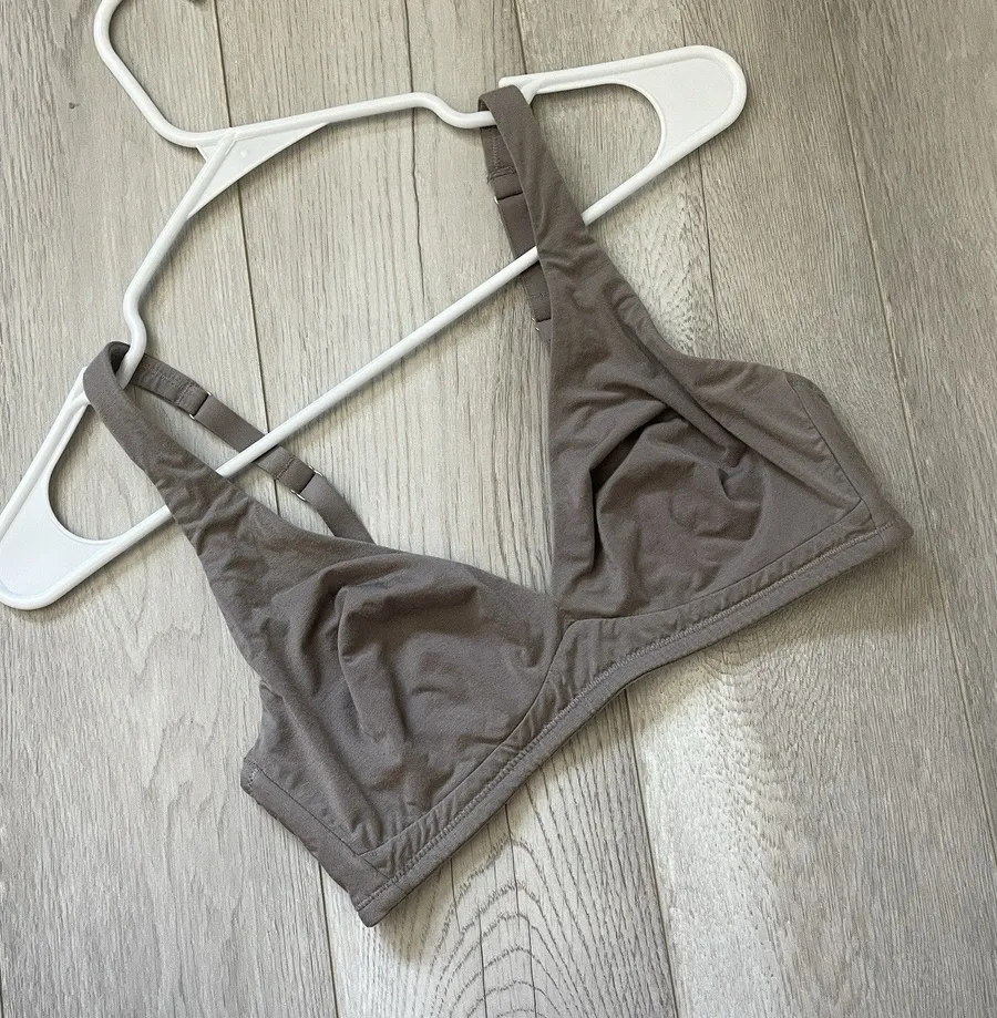 CUUP Plunge Bra micromodal wireless womens Tan (small D