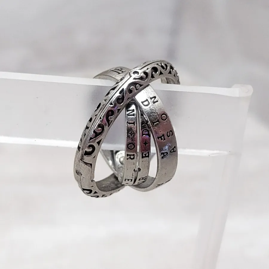 Spinning Multi Ring Pendant