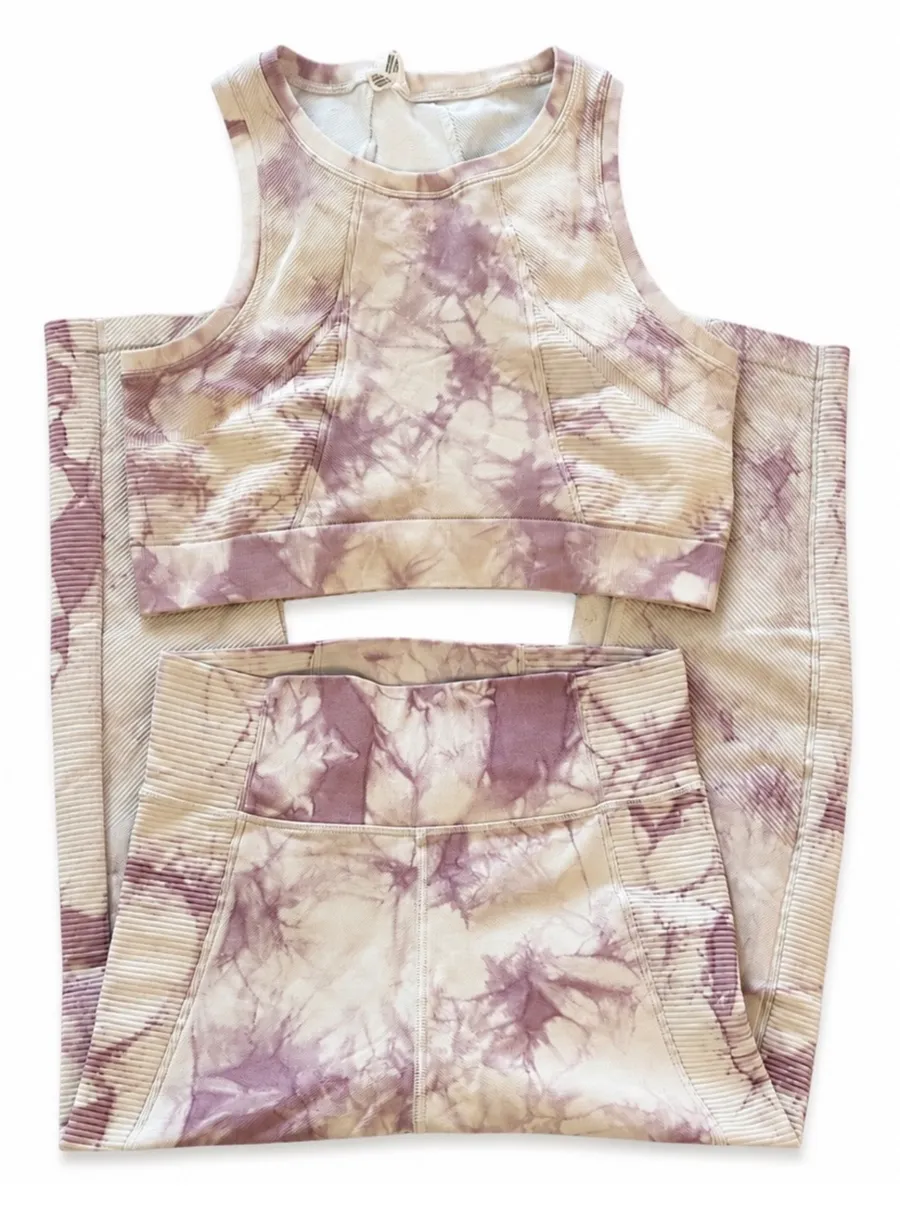 Aerie Offline Tie Dye Sports Bra & Leggings Set