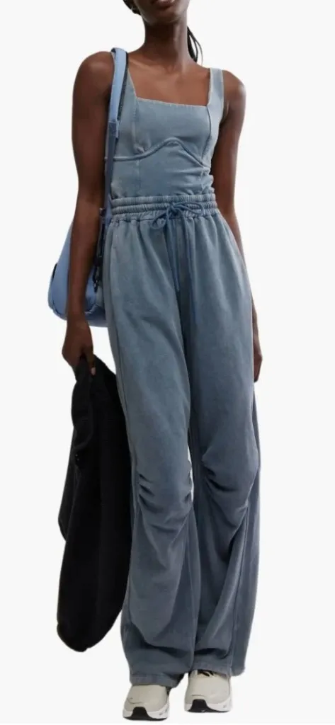 Free People Women's Inbound Onesie in Skyline size S NWT