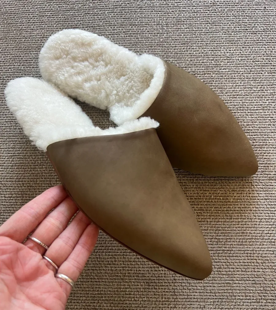 Jenni Kayne Shearling Lined Mules
