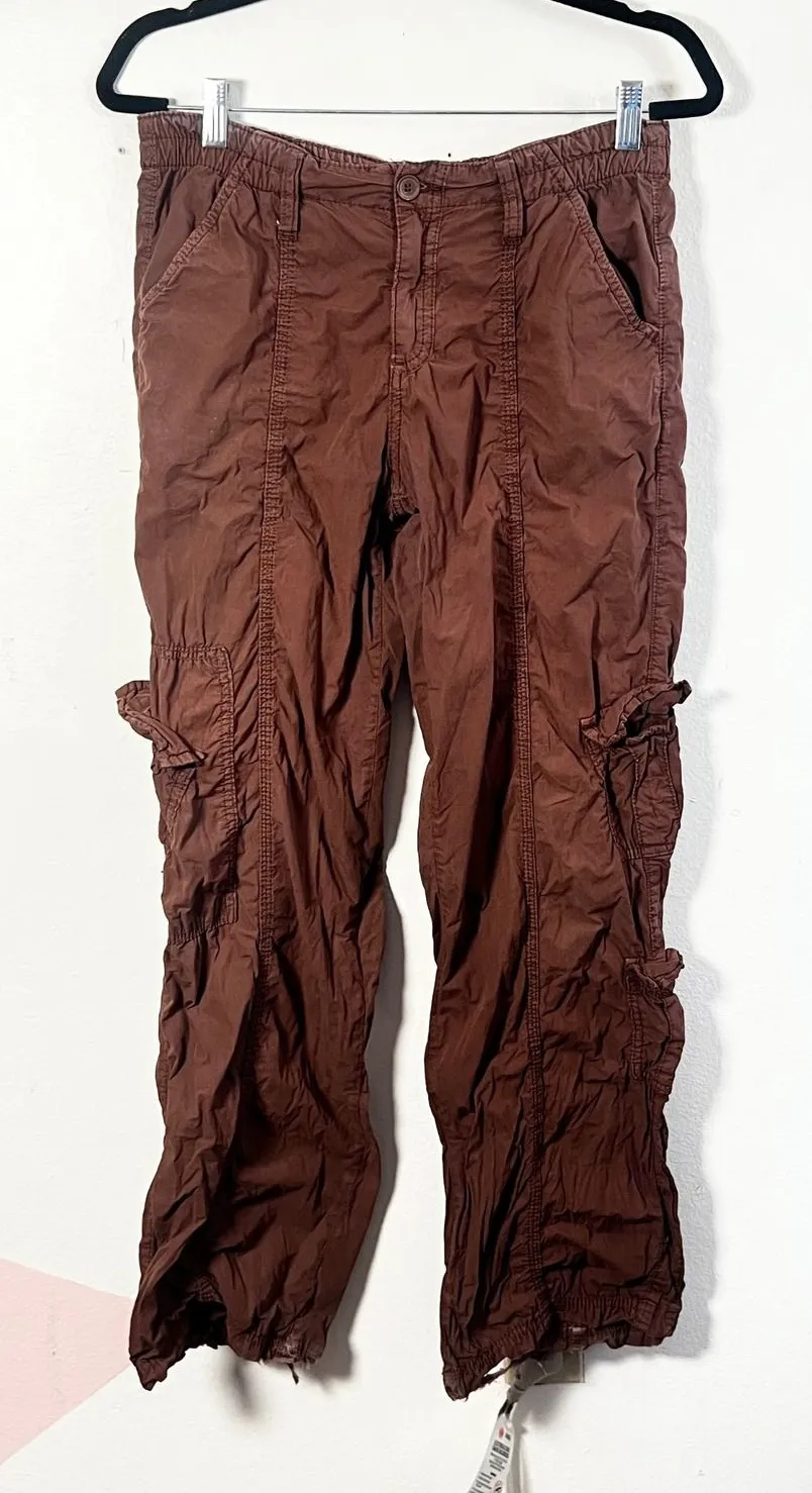 Urban Outfitters Cargo Pants Womens Medium Y2K Brown Baggy Gorpcore