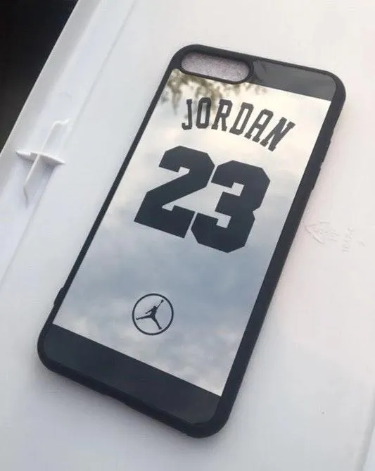 iPhone 6/6s Cute NBA 23 Michael Jordan Mirror Case Black