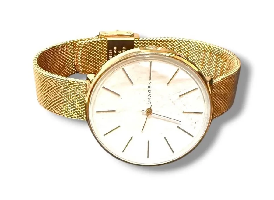 Skagen Karolina Watch Womens Rose Gold Mesh White Dial SKW2688 38mm NWT
