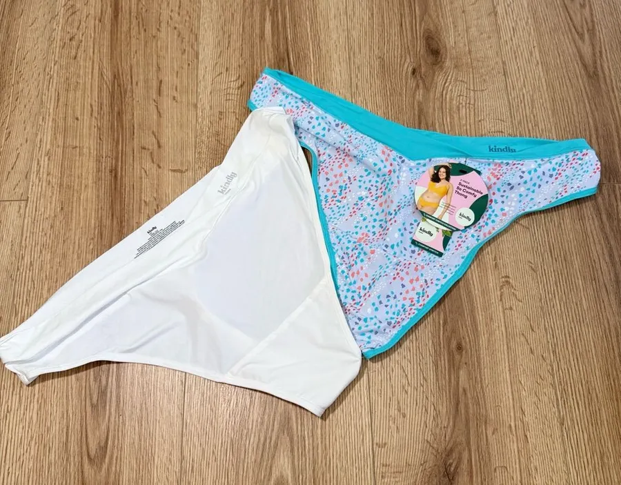 Kindy Women's Aqua Floral Bikini Bottoms
