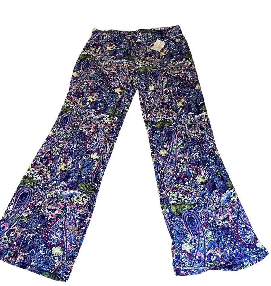Tommy Bahama Paisley Wide Leg Sleep Pants