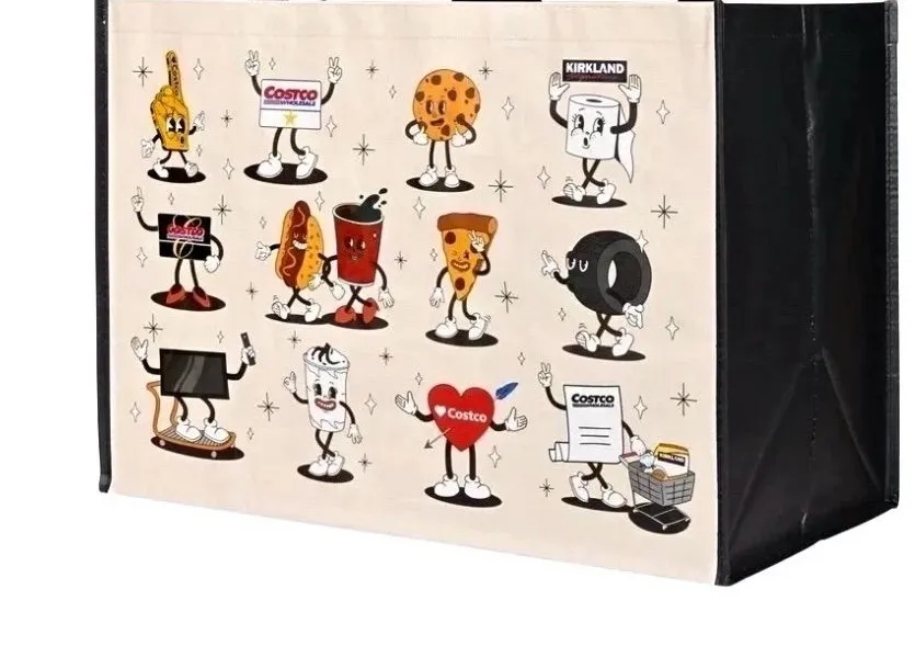 COSTCO KEEP COOL REUSABLE CHARACTER TOTE SHOPPING BAGS 4 BAGS