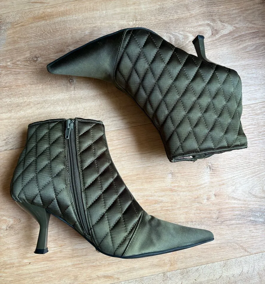 Jeffrey Campbell quilted ankle boots
