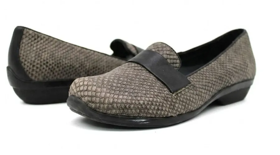 Dansko Loafers Women Size 37 Snakeskin Embossed Leather Slip On Professional