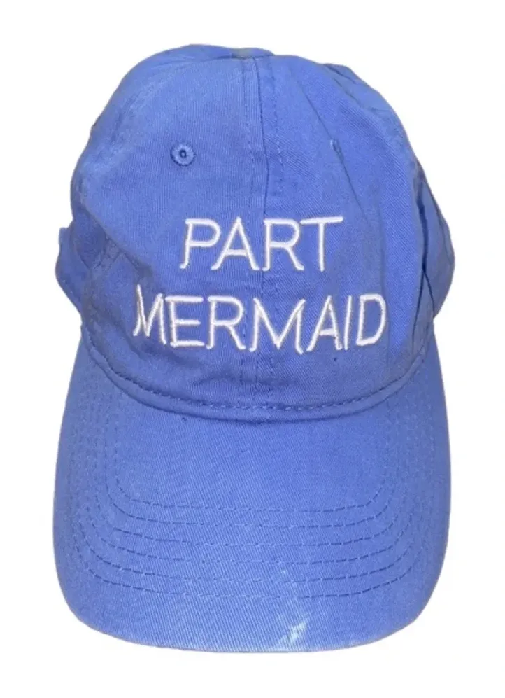 Part Mermaid baseball cap/hat Blue