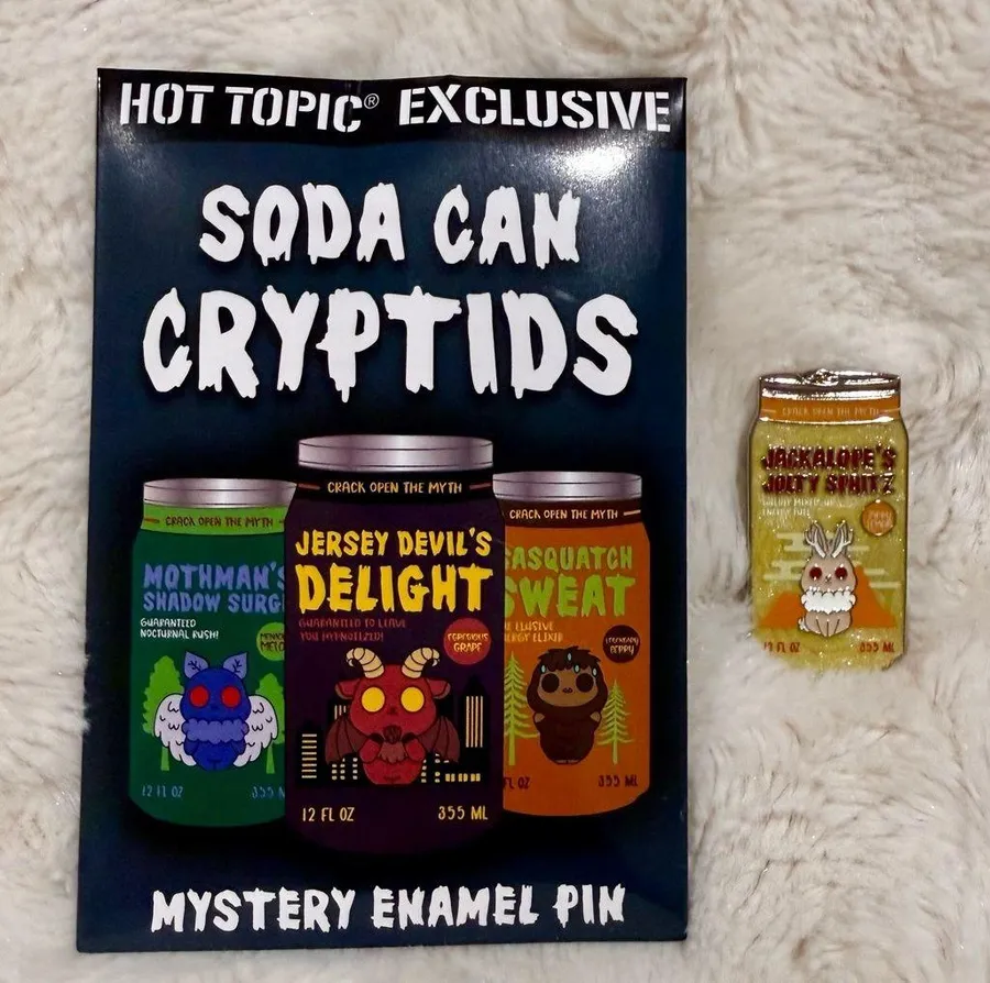 Cryptid Soda Can Blind Box Enamel Pin Hot Topic Exclusive