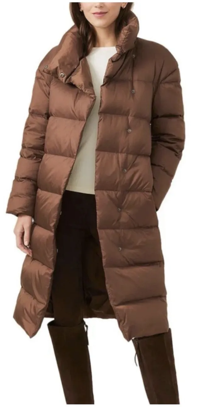 J. McLaughlin Brixen Puffer Jacket Brown Size XL $398