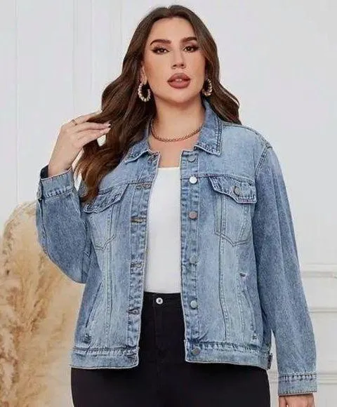 Denim Jacket Size 14 Blue