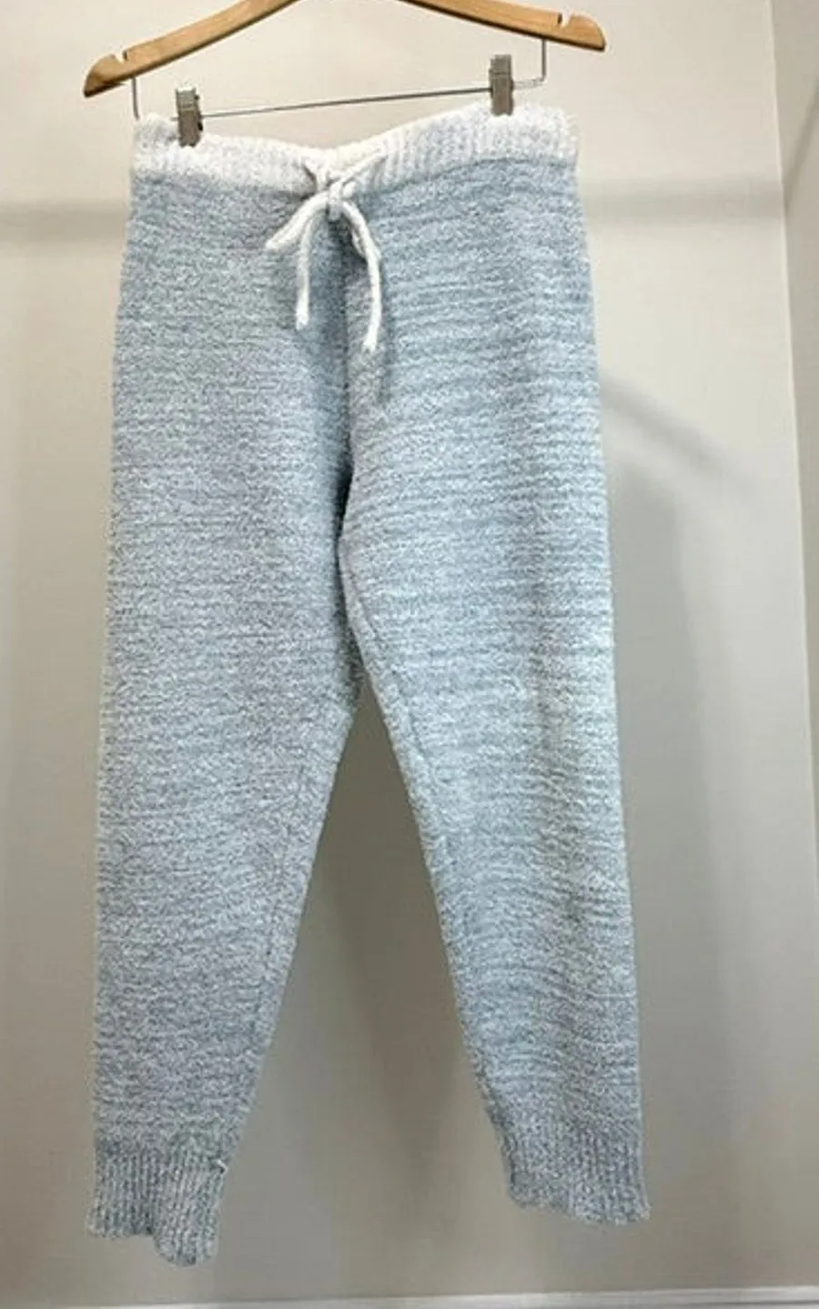 Mia & Tess Chenille Light Blue Joggers – Size XL Gray