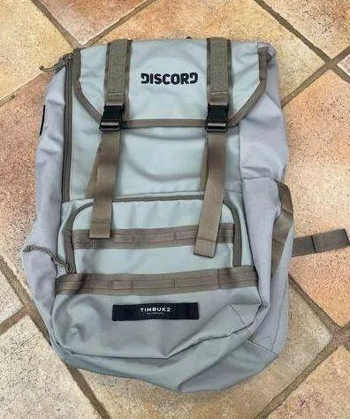 TIMBUKTU 2 DISCORD COMPUTER TRAVEL BACKPACK GRAY TAN