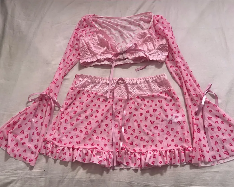 Pink Coquette Heart