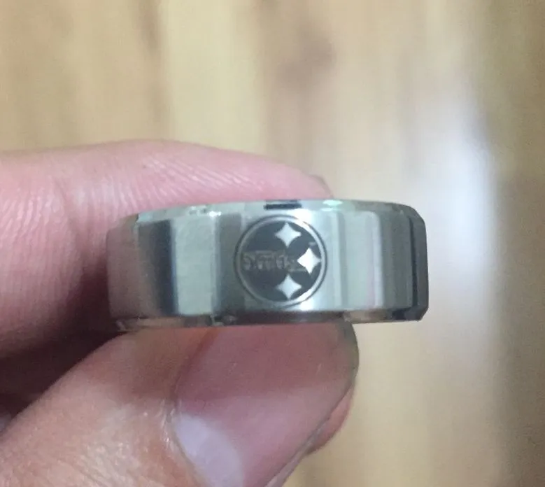 Silver stainless steel Pittsburgh Steelers Ring
