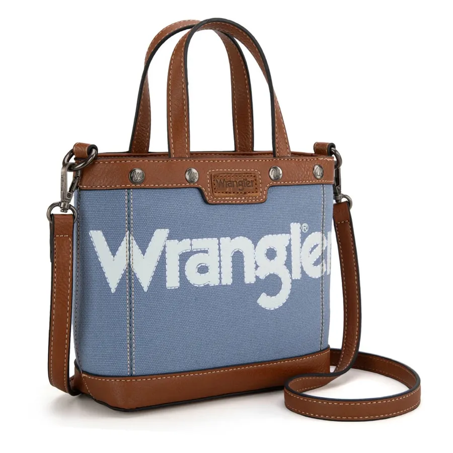 Wrangler Two Tones Mini
bag Top Handle Tote/Crossbody