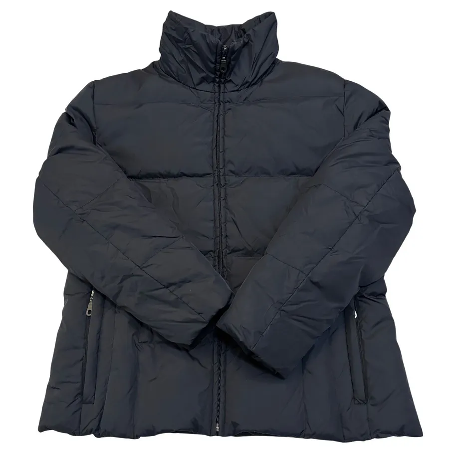 Utex Womens M Down Jacket Black Puffer Quilted Zip Front Pockets Fleece Lined Size undefined