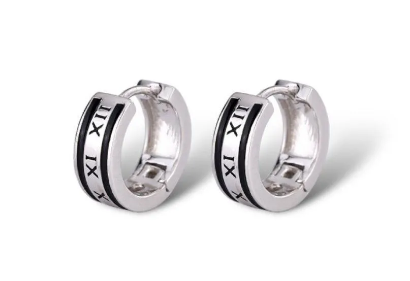 Small Silver Hoop Earrings for Men Women Streetwear Unisex Style