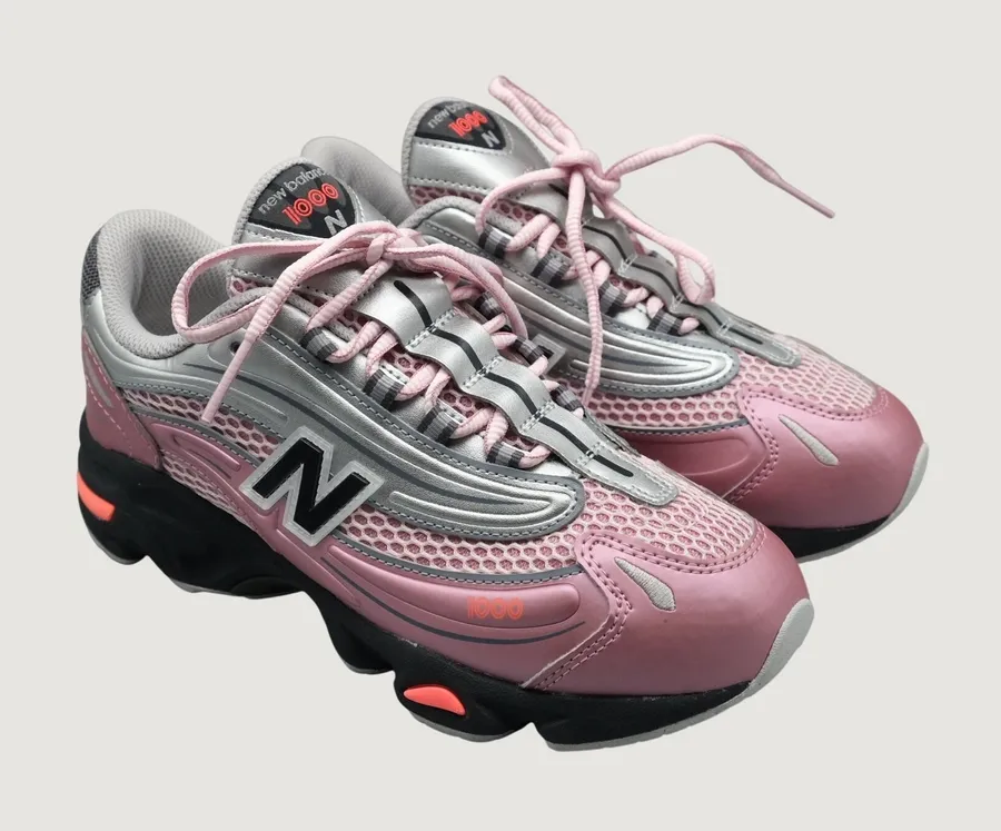 New Balance 1000 Women Pink Metallic Sneaker Y2K Runner Youth 5.5 Wms 7 GC1000U