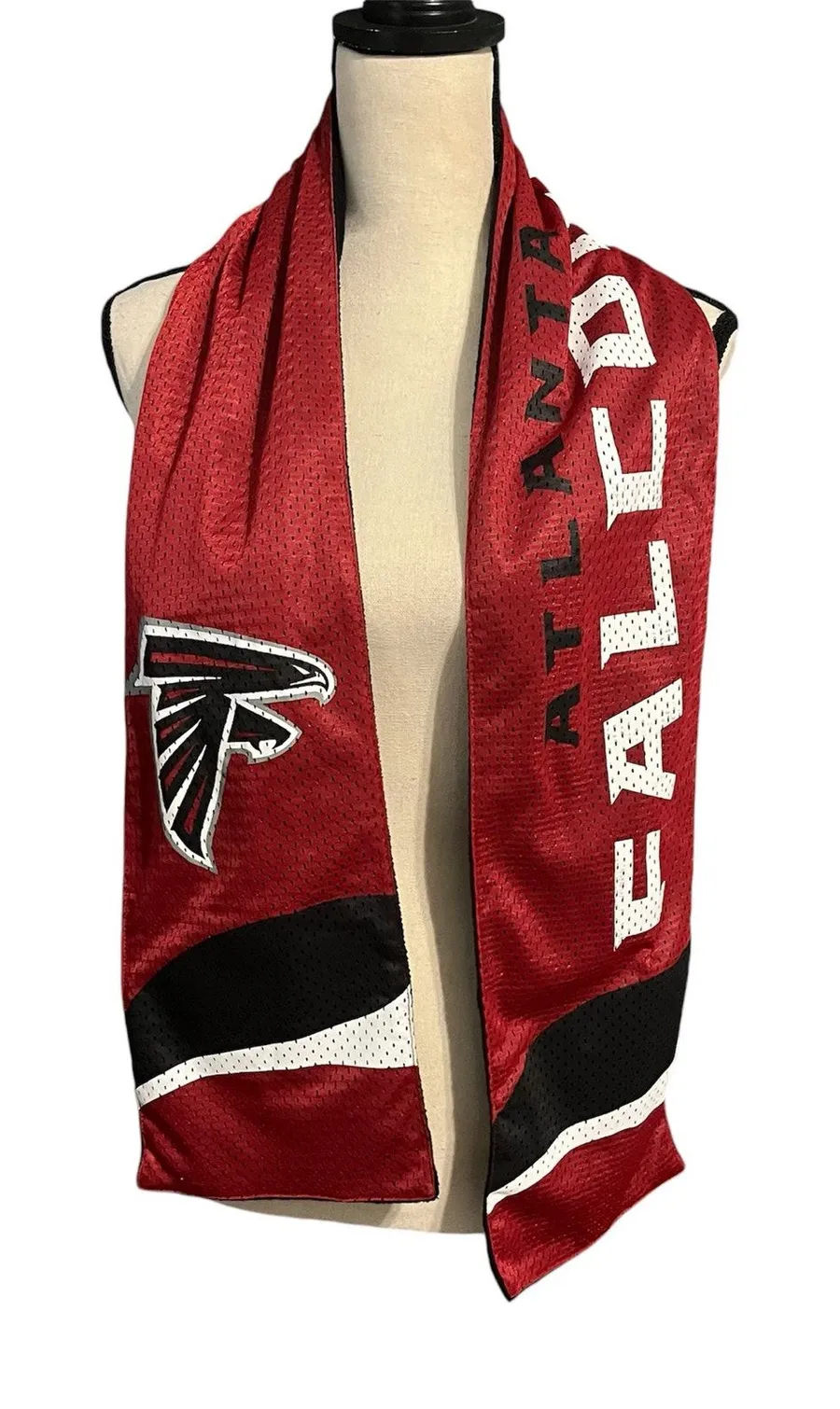 NFL Atlanta Falcons Jersey Zipped Pocket 60"x7" Little Earth Scarf Football Red