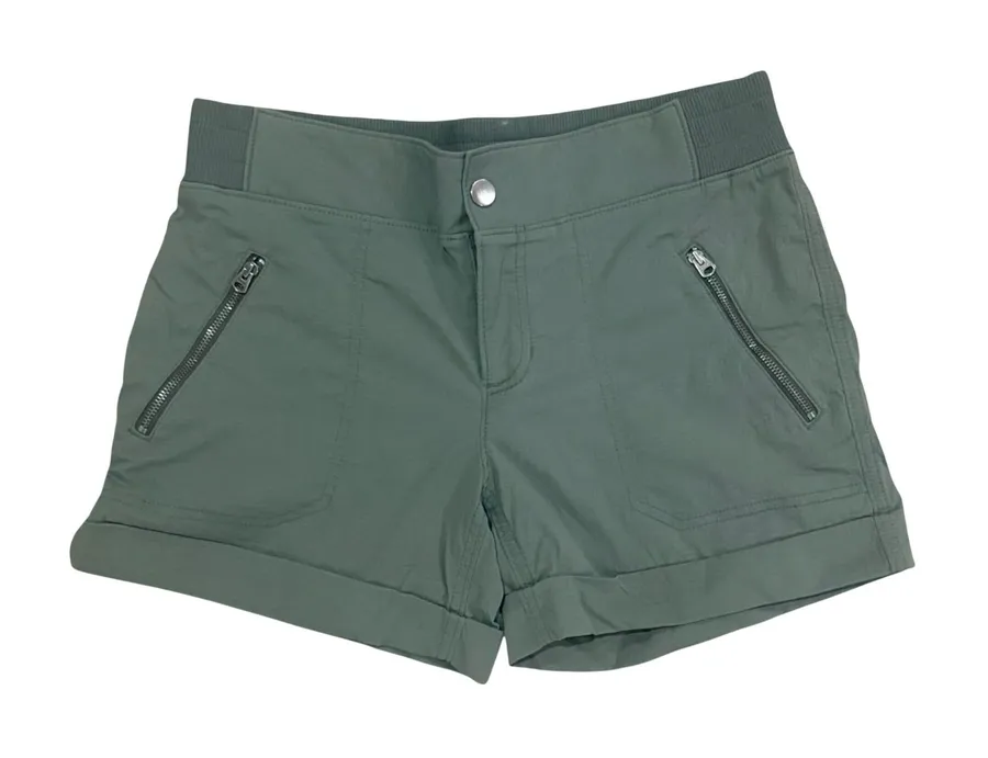 Athleta Trekkie North cuffed Shorts Sage Green Olive Hiking Outdoor Size 8