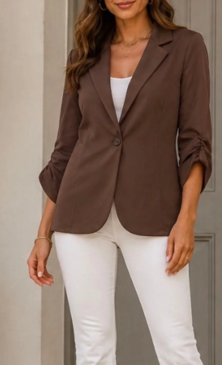 Hybrid & Co.~Women's Brown Solid Single