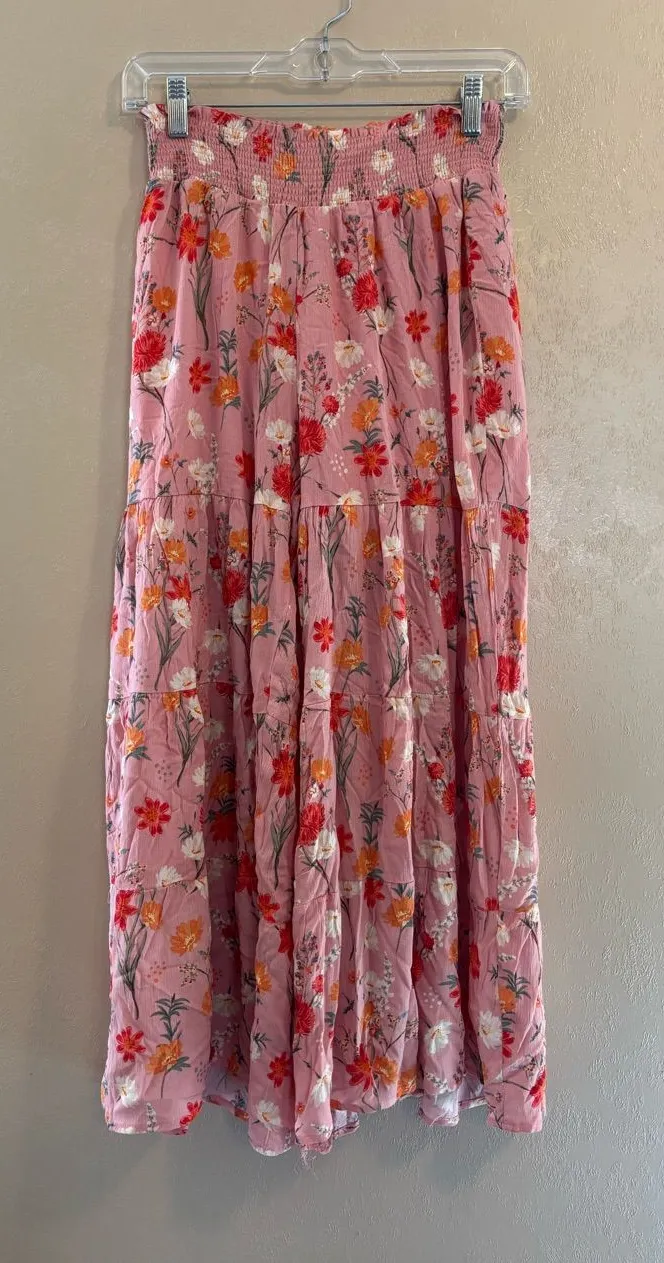 NWT Grace & Lace Maxi Skirt Pant sz M Pink Size M