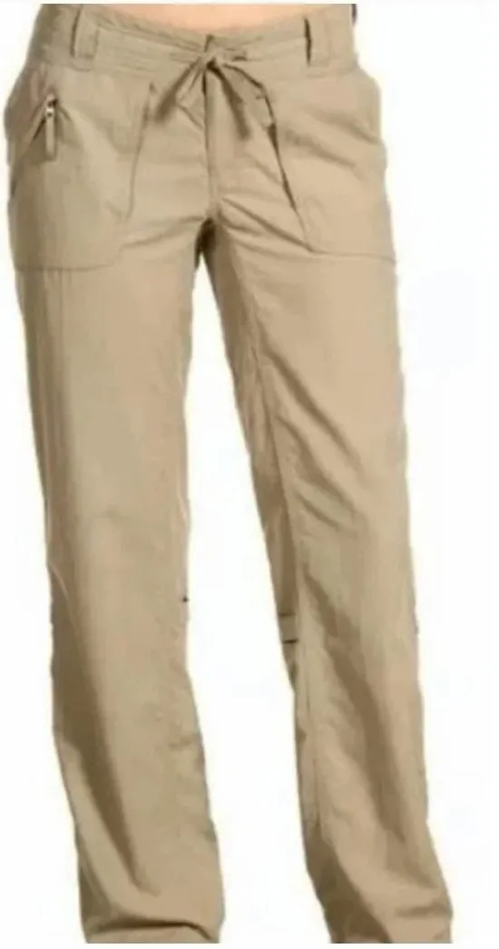 The North Face Hiking Pants Size 16 Khaki Outdoor Convertible Roll Up Gorpcore