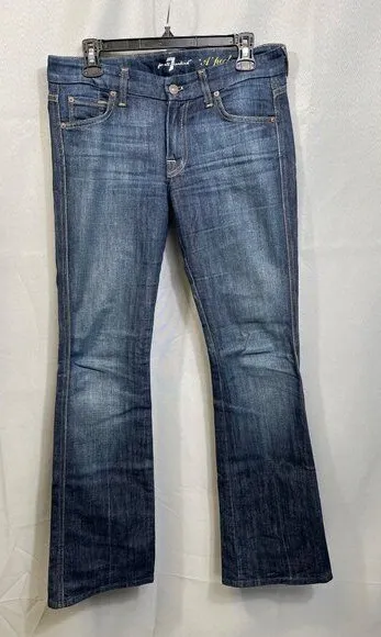 7 For All Mankind SKU 7550 Bootcut Womens Denim Jeans Size 27