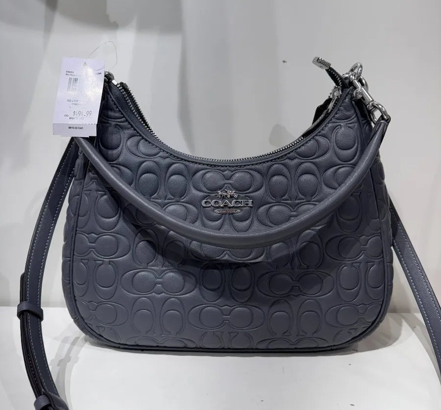 coach Teri Hobo With Signature Leather cm055