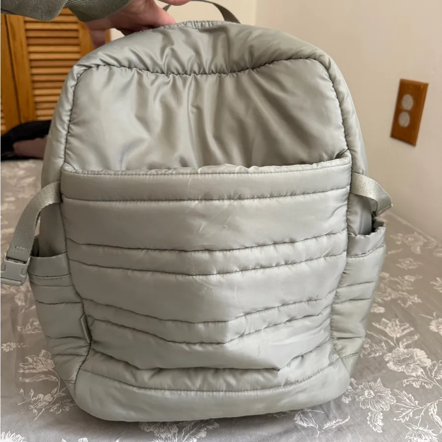 Jason Wu muted Green Quilted puffer Backpack