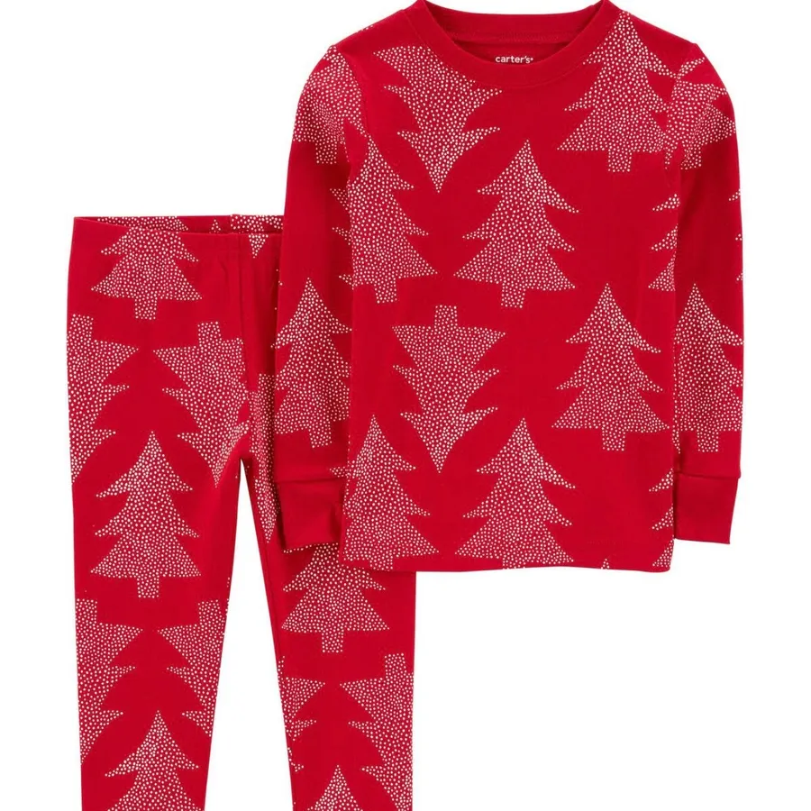 Festive Pajama Set NWOT Red Size L